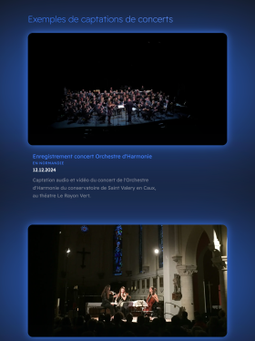 Exemples de captations de concerts Audioboxing, première partie.