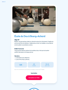 Haut de la page École du dos de Benjamin Drouet sur Swen.li, affiché sur tablette.