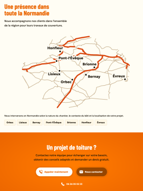 Page des localités couvertes par Thomas Beaudoin Couverture.