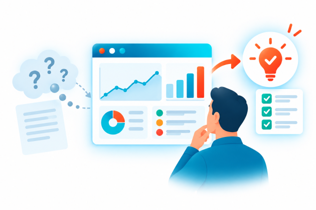Analyse factuelle d’un site Web pour décider des actions à entreprendre.