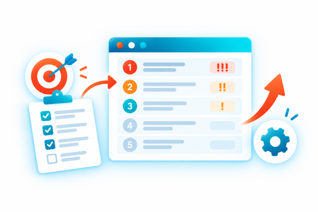 Diagnostic Web aidant à prioriser les actions à entreprendre pour améliorer un site.