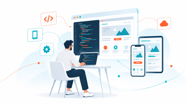 Développement web et mobile sur mesure pour répondre aux objectifs de l’entreprise.