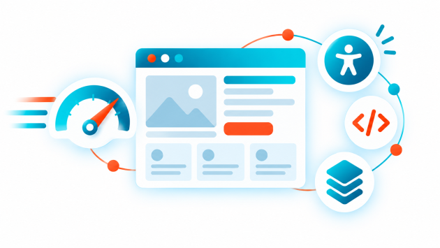 Illustration d’une page Web optimisée.